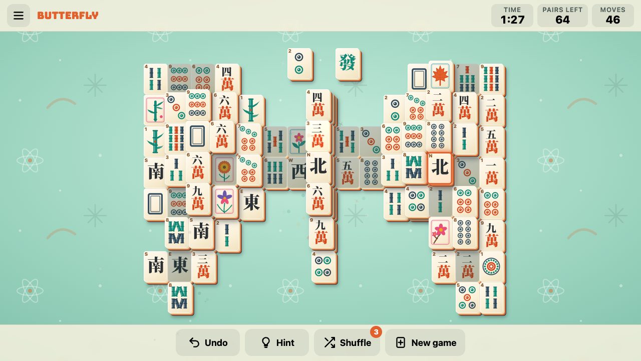 Mahjong gameplay