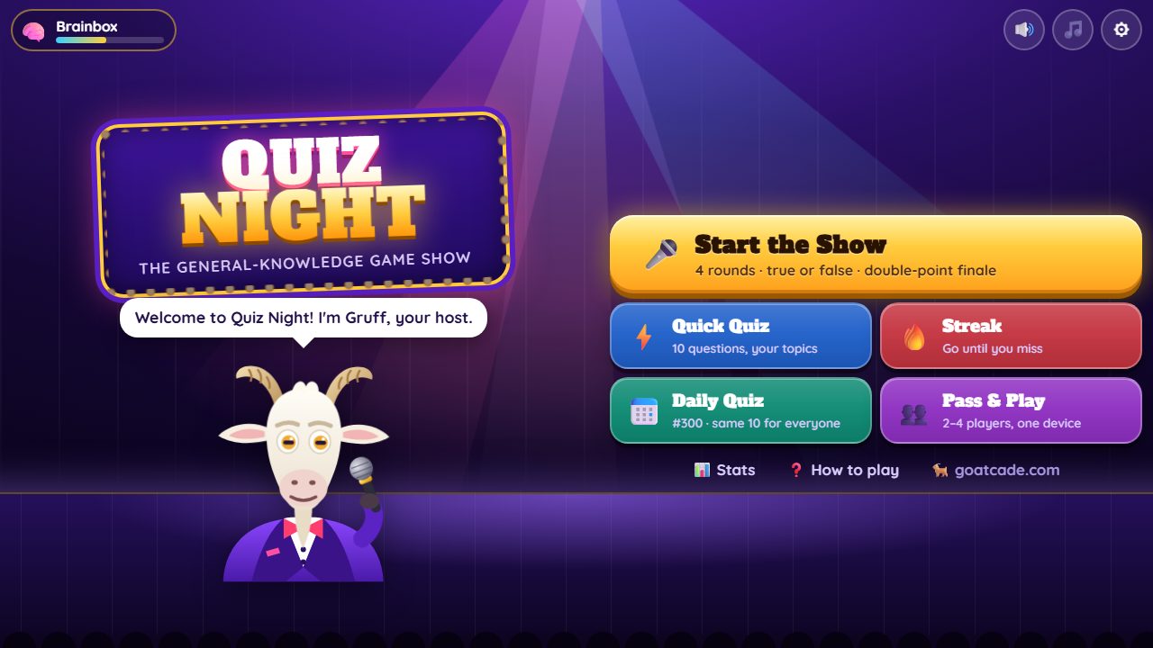 Quiz Night gameplay