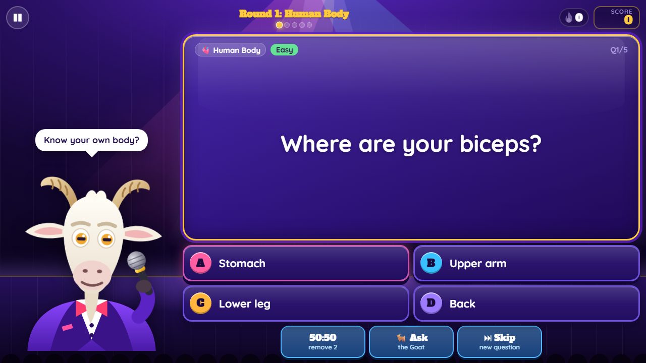 Quiz Night gameplay