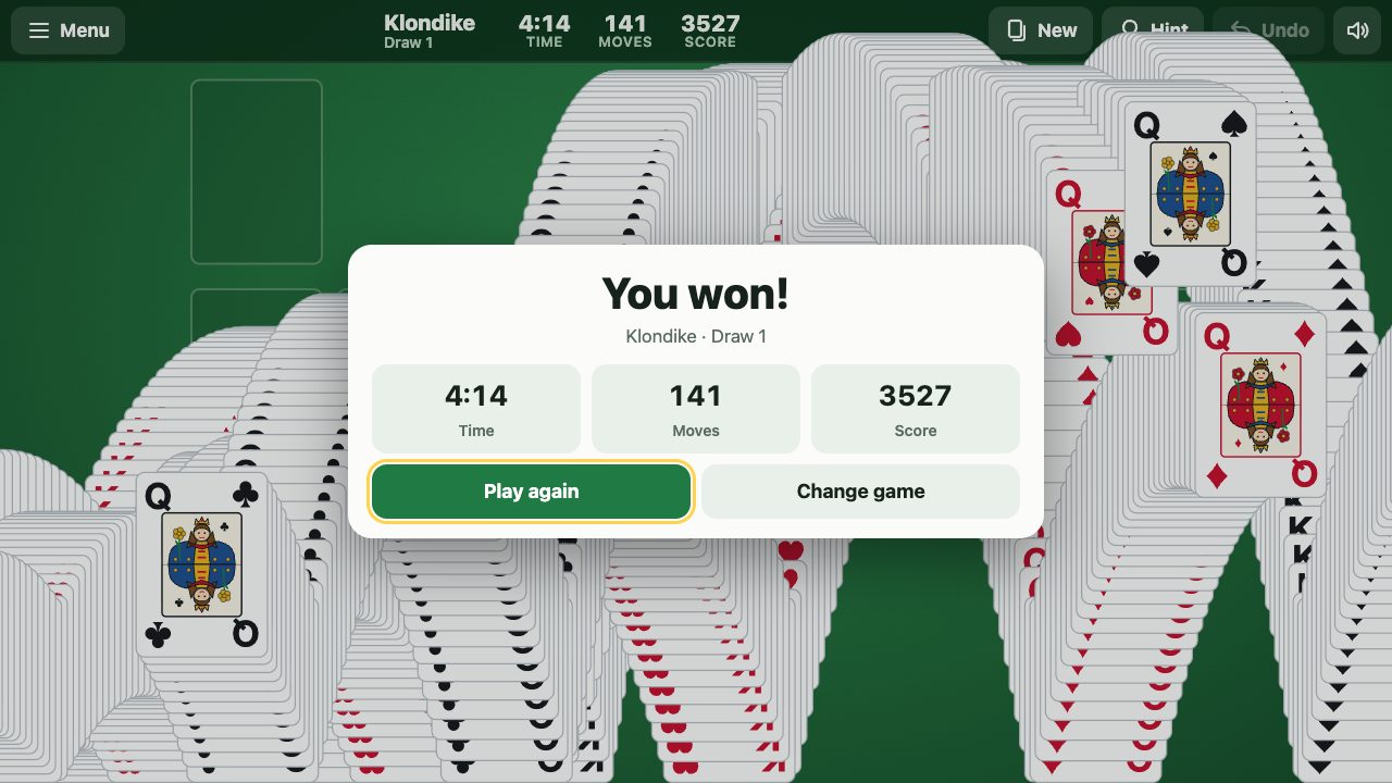 Solitaire gameplay